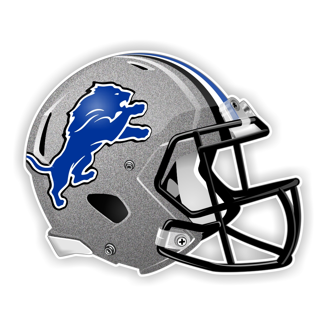 Detroit Lions New Shape Helmet Die-Cut Decal ** 4 Sizes